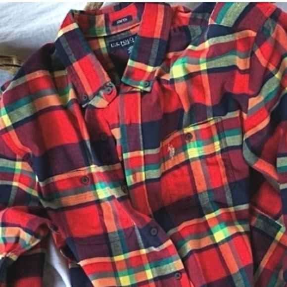 U.S. Polo Assn. Other - NWOT Colorful U.S. Polo Association Flannel Shirt
